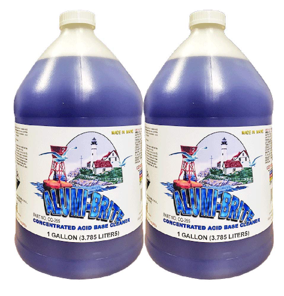 Alumi-Brite Aluminum Cleaner and Brightener Concentrated Acid Base Cleaner 1 Gallon 2 Pack (2)