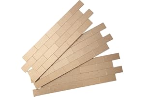 Aspect Peel and Stick Backsplash 12.5in x 4in Subway Champagne Matted Metal Tile for Kitchen and Bathrooms (3-Pack)