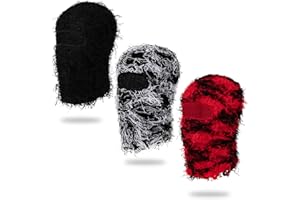 MGBPEI Distressed Balaclava Ski Mask for Men/Women Knitted Full Face Ski Mask Windproof Neck Warmer