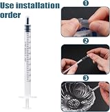Sandiyago 50Pcs 1ml Plastic Syringes With Caps No Needle 1ml Capacity view 5
