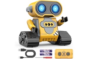 Hamourd Robot Toys for Kids, Remote Control Robot with Auto-Demo, Gesture Sensing, and Multiple Eye Light Auto Modes, Flexible Arms, Dance, Music, Toys for Boys Girls