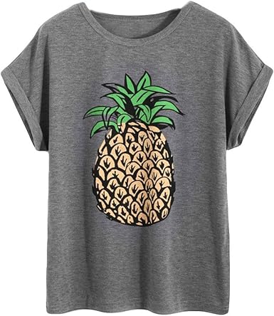 Tee shirt ananas femme Clearance