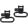 Detroit Leather Shop Pair of 1 Inch Tri-Lock Gun Sling Swivels All Metal (Three Color Options)