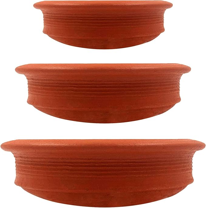 Buy Back To Life Traditional Unglazed Clay Pots/Earthen Kadais for