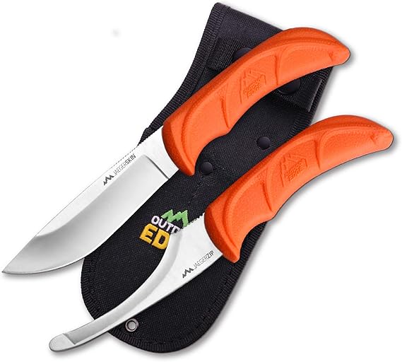 Outdoor Edge JaegerPair, 3Piece Hunting Knife Combo Set
