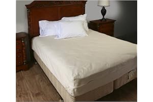 SHOPBEDDING Zippered Mattress Encasement, Breathable Poly/Cotton Mattress Cover, 36" x 80" x 9"