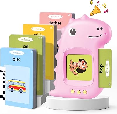 Visator Talking Flash Cards for Toddler 2-6 Years 224 Words Educational Toy