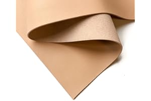 LEATHERAA ITALIAN LEATHER COMPANY Real Beige Sheepskin for Sewing: Genuine Light Brown Lambskin Leather Sheets for Crafting and Personalized Leather Projects (Beige, 8x10In/ 20x25cm)