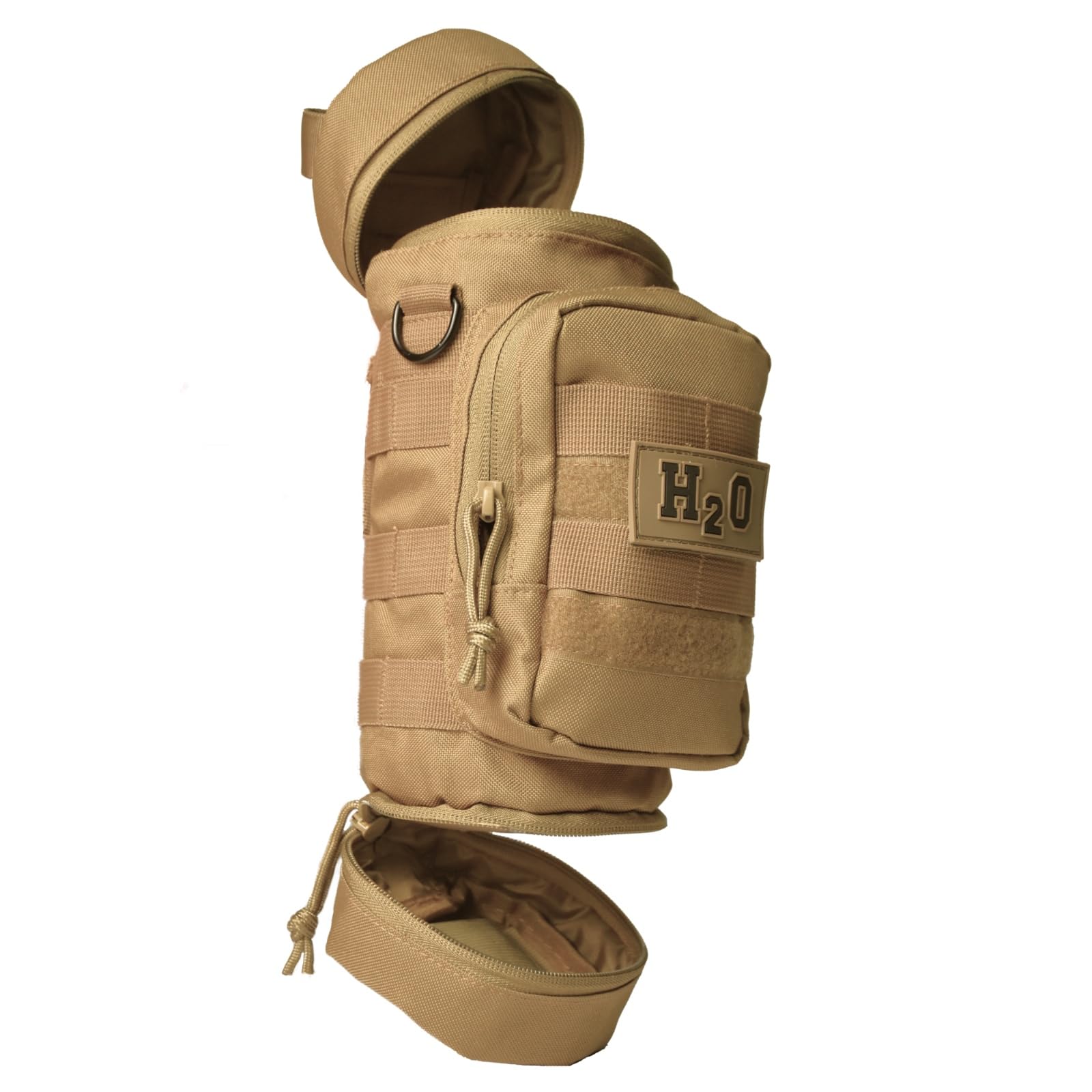 Photo 1 of Orca Tactical Molle Water Bottle Pouch - Molle Water Bottle Holder for Backpack – Tactical Pouch for 32 oz & 40 oz Bottles – Insulated Water Bottle Holster – Keeps Drinks Cooler Longer (Coyote Brown)