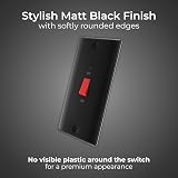 BG Electrical 45A Cooker Switch Unit Double Pole LED Indicator Matt Black NFB72 view 2