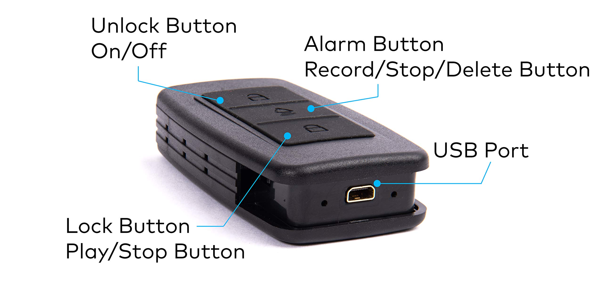Mini Voice Recorder Keychain Voice Activated 50 Hour Standby Time