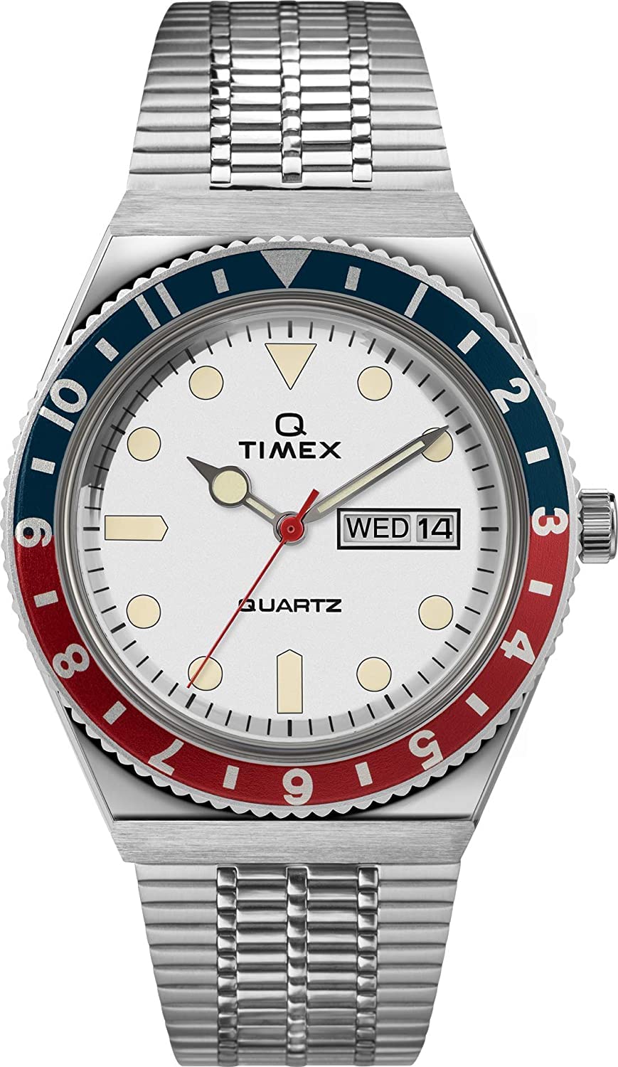 Timex Men's Analogue Watch Q Reissue with Stainless Steel Strap
