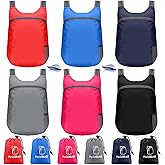 Bulyoou 6 Pack Lightweight Packable Backpack 20L Hiking Daypacks Water Resistant Foldable Backpack for Women Men Travel Camping Cruise Outdoor, 6 Colors