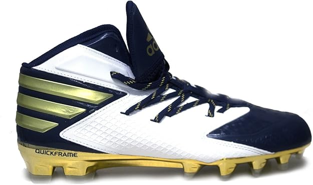 navy and gold football cleats