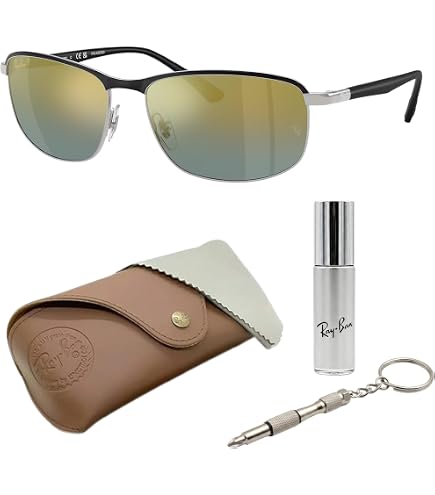Amazon.com: Ray-Ban RB3686 Square Shape Polarized Sunglasses for