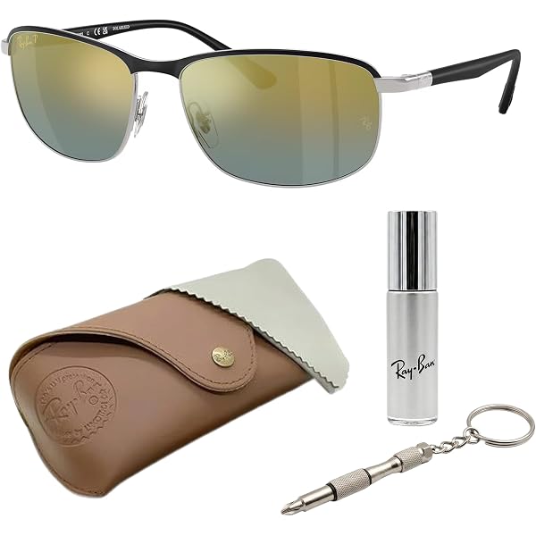 Amazon.com: Ray-Ban RB3686 Square Shape Polarized Sunglasses for