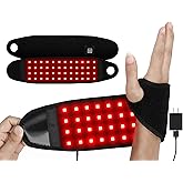 Red Light Therapy Hand Wrist Wrap - Therawrap Red Light for Carpal Tunnel - 660nm 850nm Near Infrared Heating Pad LED Device - Stiffness Recovery Pain Relief Wrist Brace
