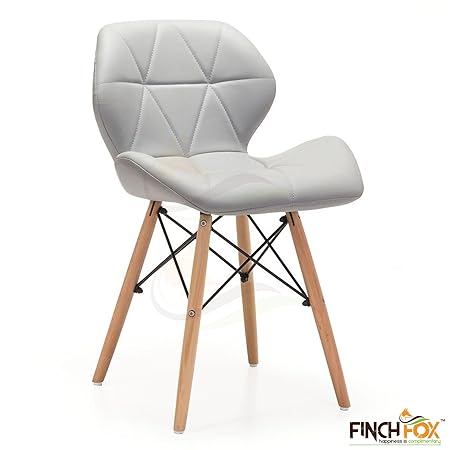 Finch Fox Eames Faux Leather Dining Chair (Dark Grey)