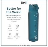 Ion8 Water Bottle 500 ml Leak Proof BPA Free Hygienic Flip Cover Teal view 5