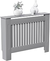 Vida Designs Chelsea Radiator Cover Olive Grey Medium 80x102x16 cm Internal view 2