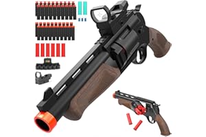 EACIILEE Toy Guns for Boys, Soft Bullet Toy Shotgun Foam Revolver Blaster with Sight, Educational Shooting Model Birthday for Kids Age 8+