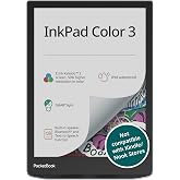 PocketBook InkPad Color 3 E Ink E-Reader 32GB - Enhanced 7.8'' Color E-Paper Display-Eye-Friendly Audio-Book &amp; E-Book Reader-Text-to-Speech-SMARTlight, Bluetooth, Built-in Speaker-Waterproof