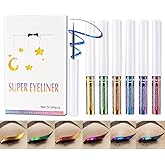 Mrettick 6 Colors Chameleon Liquid Eyeshadow Metallic Glitter Shimmer Eye Shadow Set Long Lasting Waterproof Multichrome Eyeshadows Makeup Set
