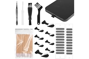 8pcs USB C Dust Covers, USB C Charging Port Covers USB C Anti Dust Plug Anti-Lost USB C Port Dust Covers Cap with Speaker Mes