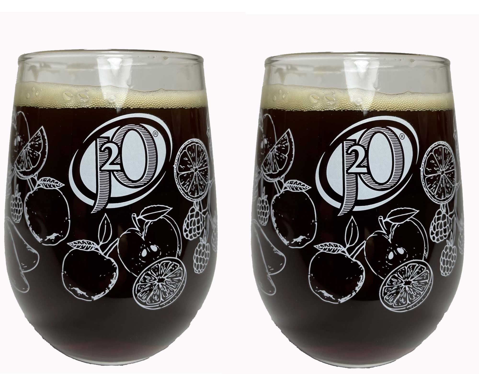 TUFF LUV Tumbler - J2O 'Blends' - Toughened - 17.25oz (49cl) [Set of 2]