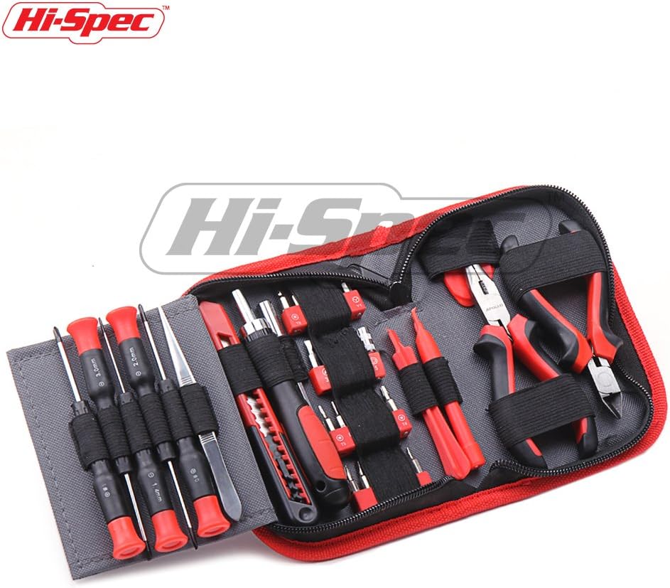 Hi-Spec 38 pcs Electronics Repair Tool Kit - Magnetic Precision Ratcheting Screwdriver & Phillips, Slotted, Torx, Hex and Triwing/Head: Home Improvement