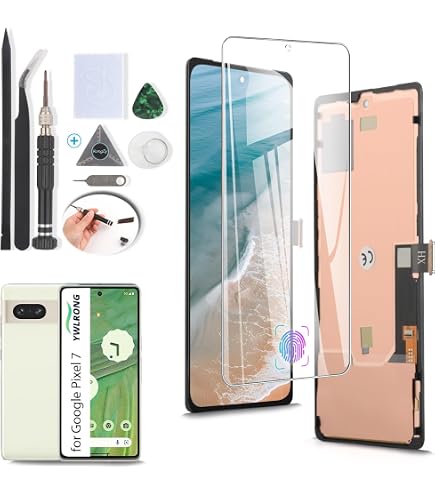 Display LCD OLED + Cornice Per Google Pixel 7 (GVU6C/GQML3) – Nero