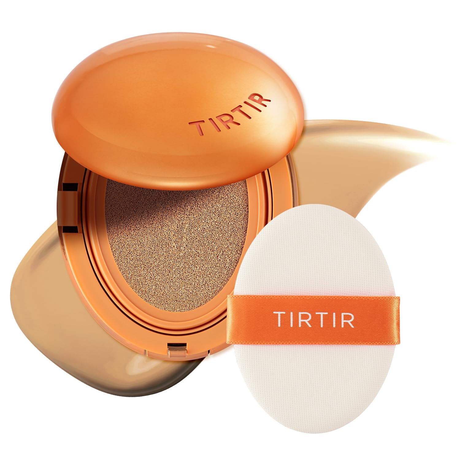 Photo 1 of TIRTIR Mask Fit Ai Filter Cushion Foundation | AI-Like Semi-Matte Finish - Up to 72-Hour Medium to Full Coverage Korean BB Cushion Make up Beauty, #30N Rich Honey, 0.63 Fl Oz
