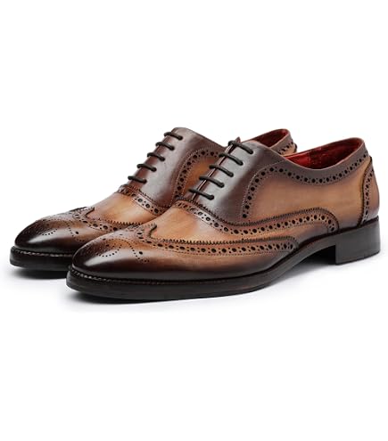 Dress Shoes Lethato Double Monk Strap Size 12 Mens Brown Black Burnished Leather Men main image 3