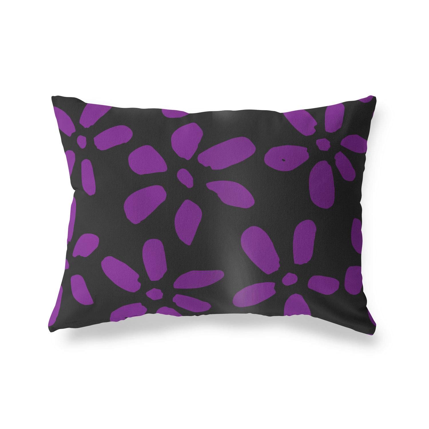 Bonamaison Decorative Cushion Cover Purple & Black, Throw Pillow Covers, Home Decorative Pillowcases for Livingroom, Sofa, Bedroom, Size: 35x50 Cm - Designed and Manufactured in Turkey