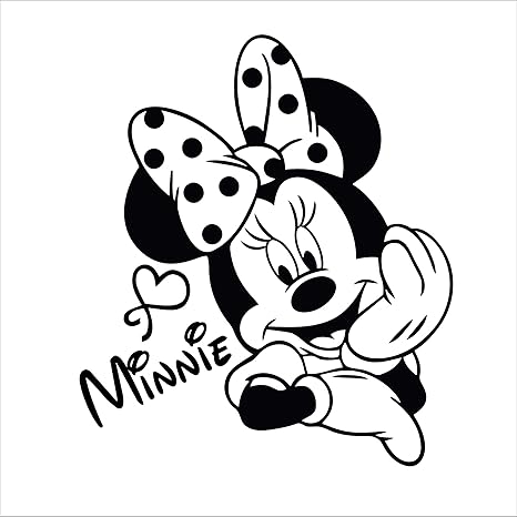 Wall Decal-Minnie Mouse Signature Car 