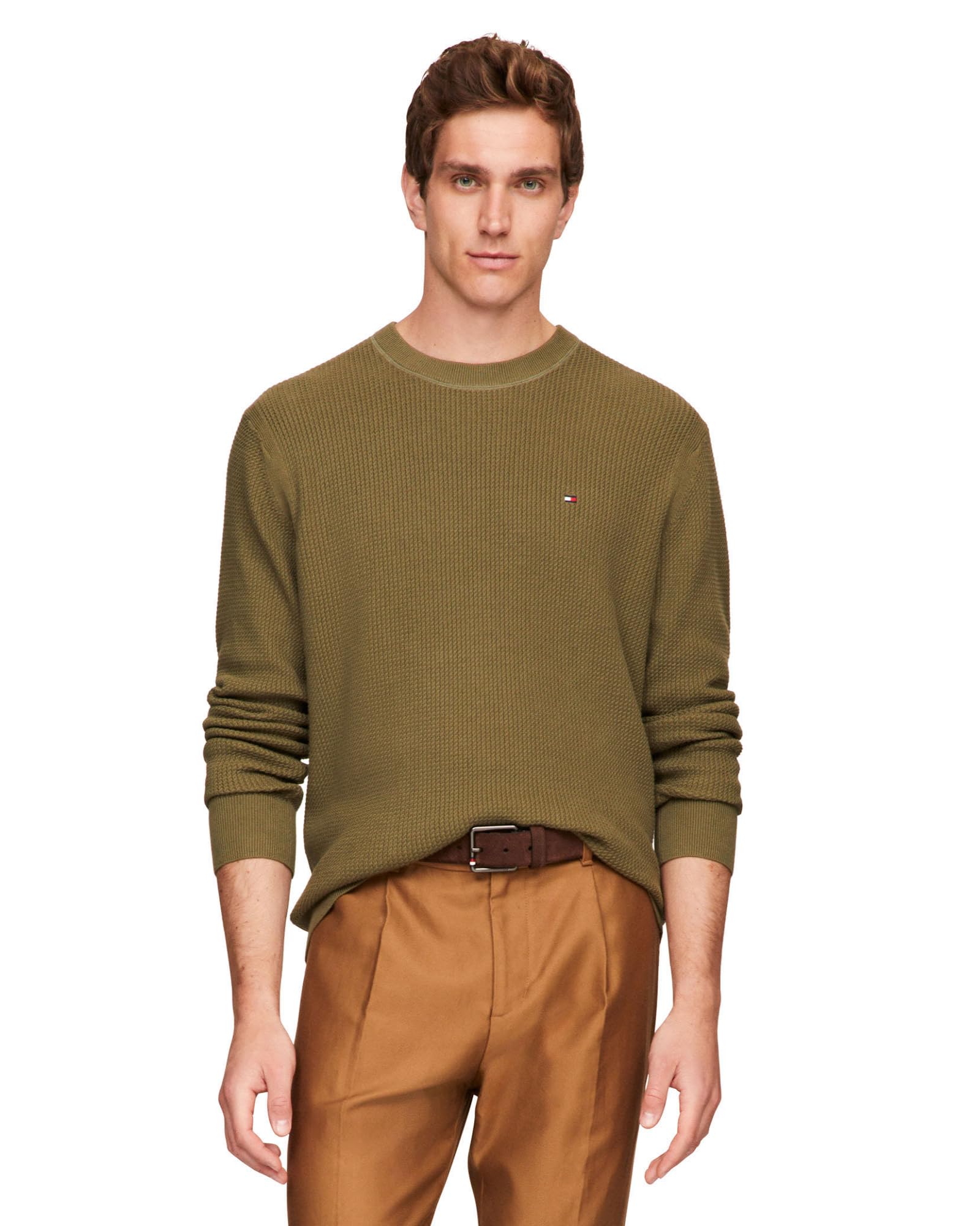 Tommy Hilfiger Men’s Structured Crew Neck Sweater