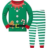 Akyzic Little Boys Girls Christmas Pajamas Sets for Baby Boys Santa Claus Snowman Sleepwear