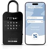 MojoBox, Digital Lockbox, Bluetooth Key Lockbox, iOS/Android App Remotely Generates Offline Access Codes for 1 Time Use, Temporary Use, Permanent Use, and Exact Dates/Times Without Internet