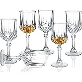 Srgeilzati Cordial Glasses With Stem - Sherry, Port, Crystal Shot, Limoncello - 1.75 oz (Set of 6)