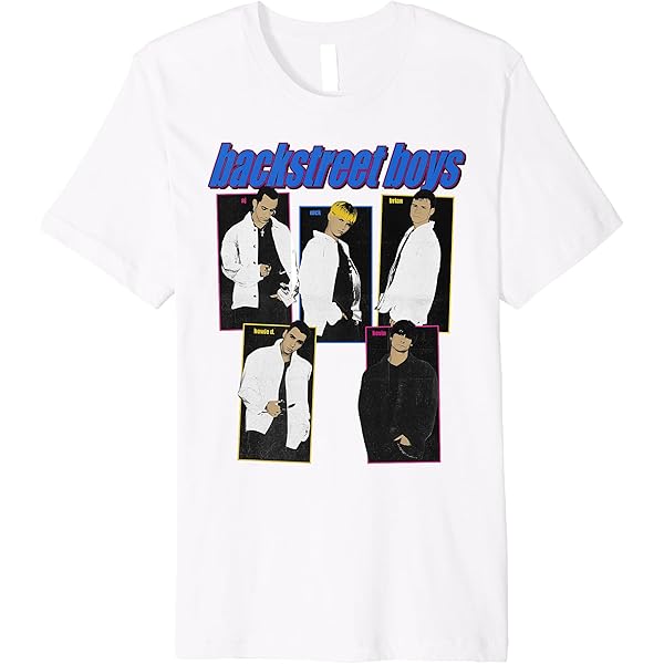 Amazon.com: Backstreet Boys – Throwback In White T-Shirt