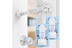 2 Packs Neobay Adjustable Door Strap and Latch, Keep Dog Out of Litter Box, Simplest Way (Installs in Seconds) Instead of Pet
