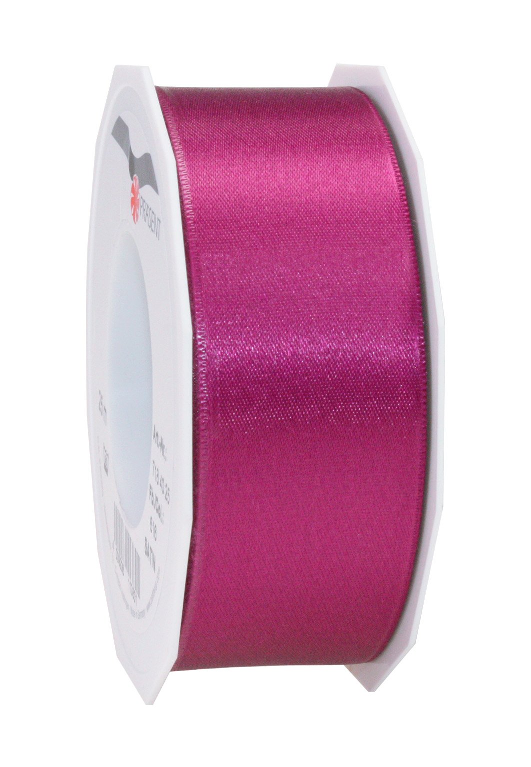 PRÄSENT - Satin Ribbon Crimson 40 mm width, 25 m length