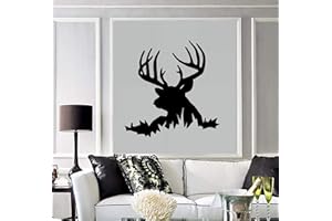 BESTPRICEDDECALS BUCK DEER HEAD ~ WALL DECAL, HOME DECOR 21" X 21.5"