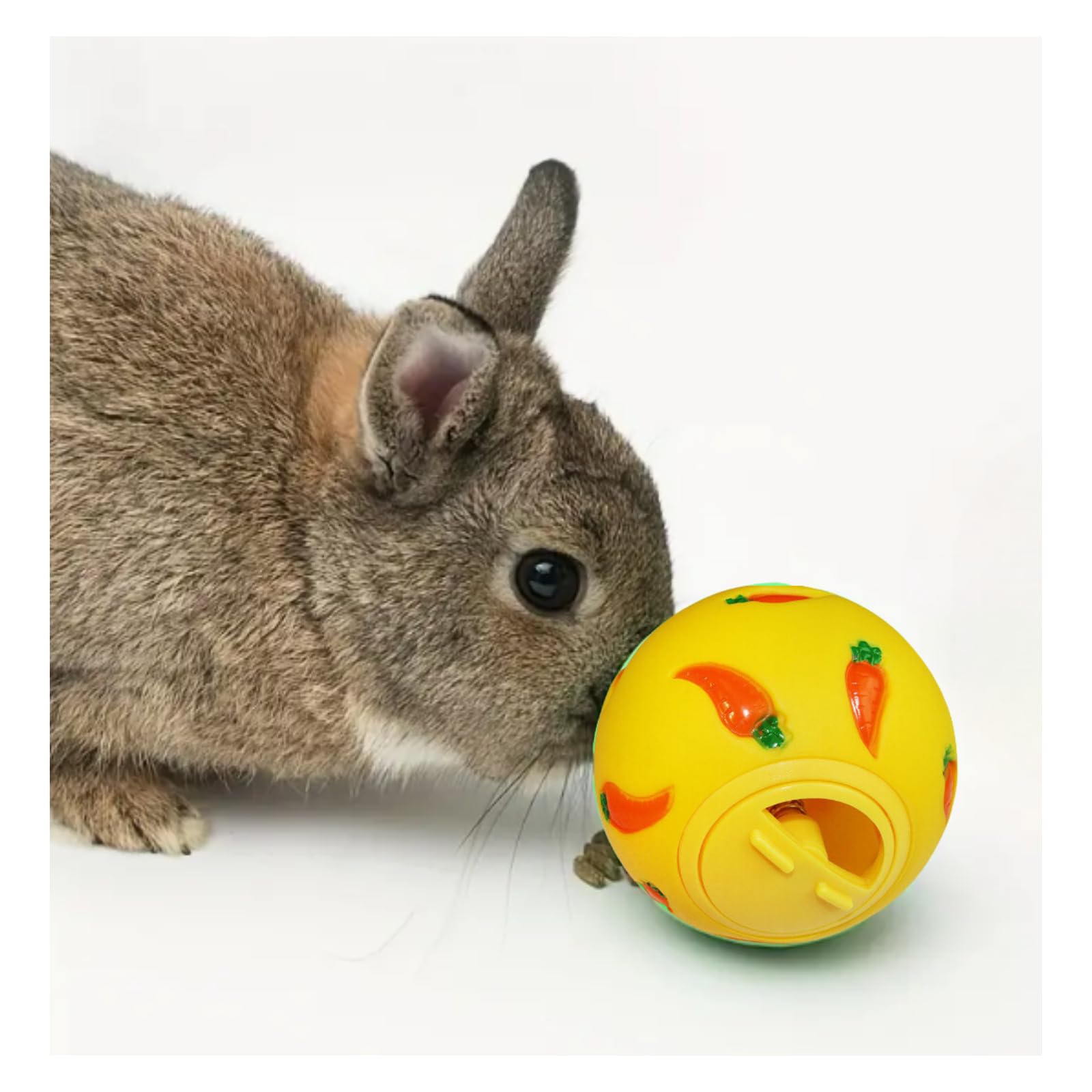 Mollemii うさぎおもちゃボール イエローの商品画像