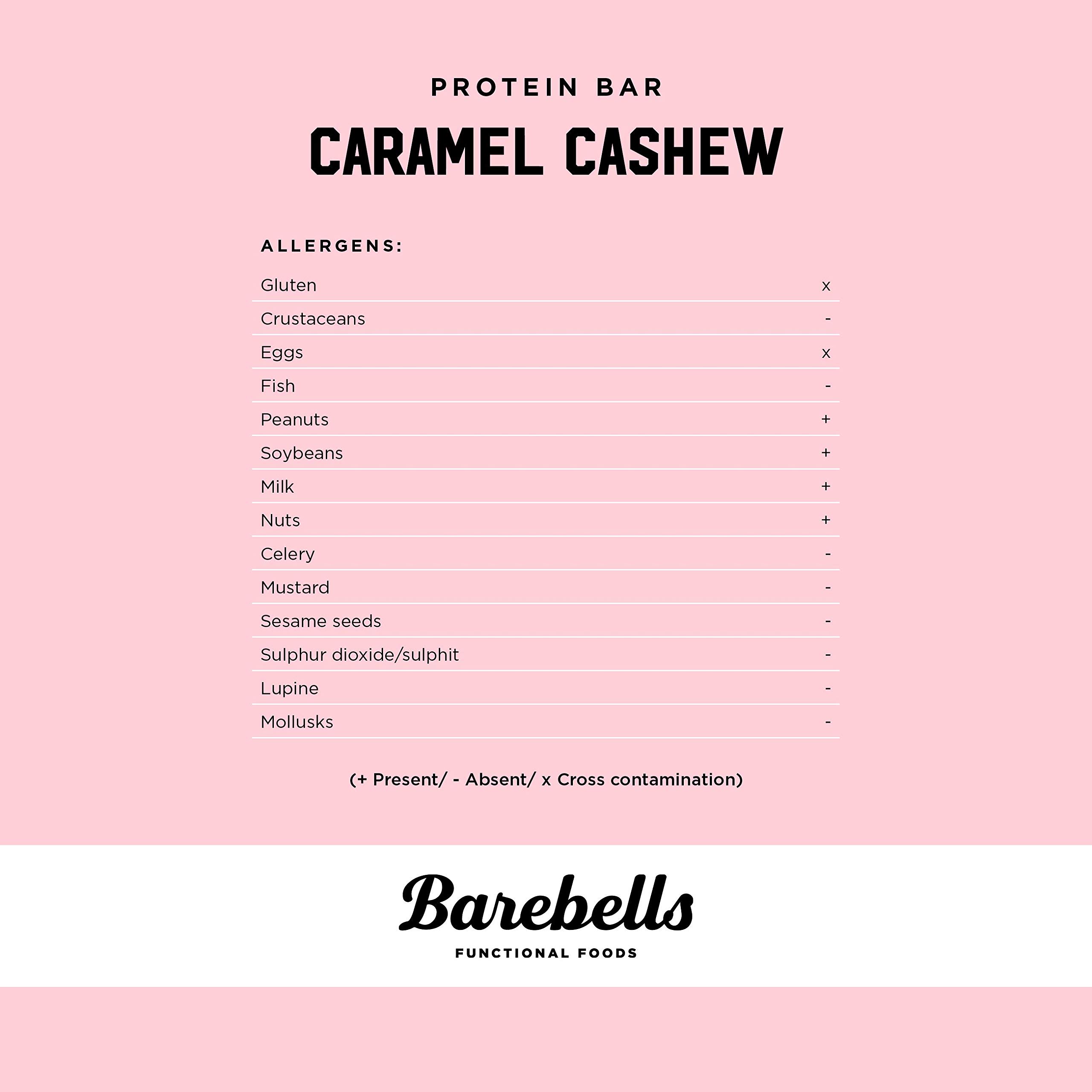 Barebells Protein Bar Caramel Cashew 12 x 55g High Protein Low Carb