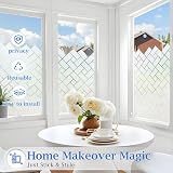 Coavas Window Privacy Film Frosted Brick Pattern 45x300cm view 5