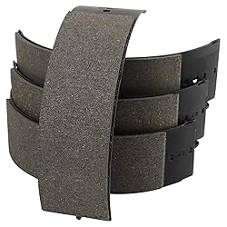 TRQ Driveline Parking Brake Shoe Set Compatible