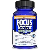 Focus Factor Brain & Vision, 60ct - Multivitamin Supplement with Vitamin B6, B12, D3, Lutein, Zeaxanthin & Bacopa Monnieri fo