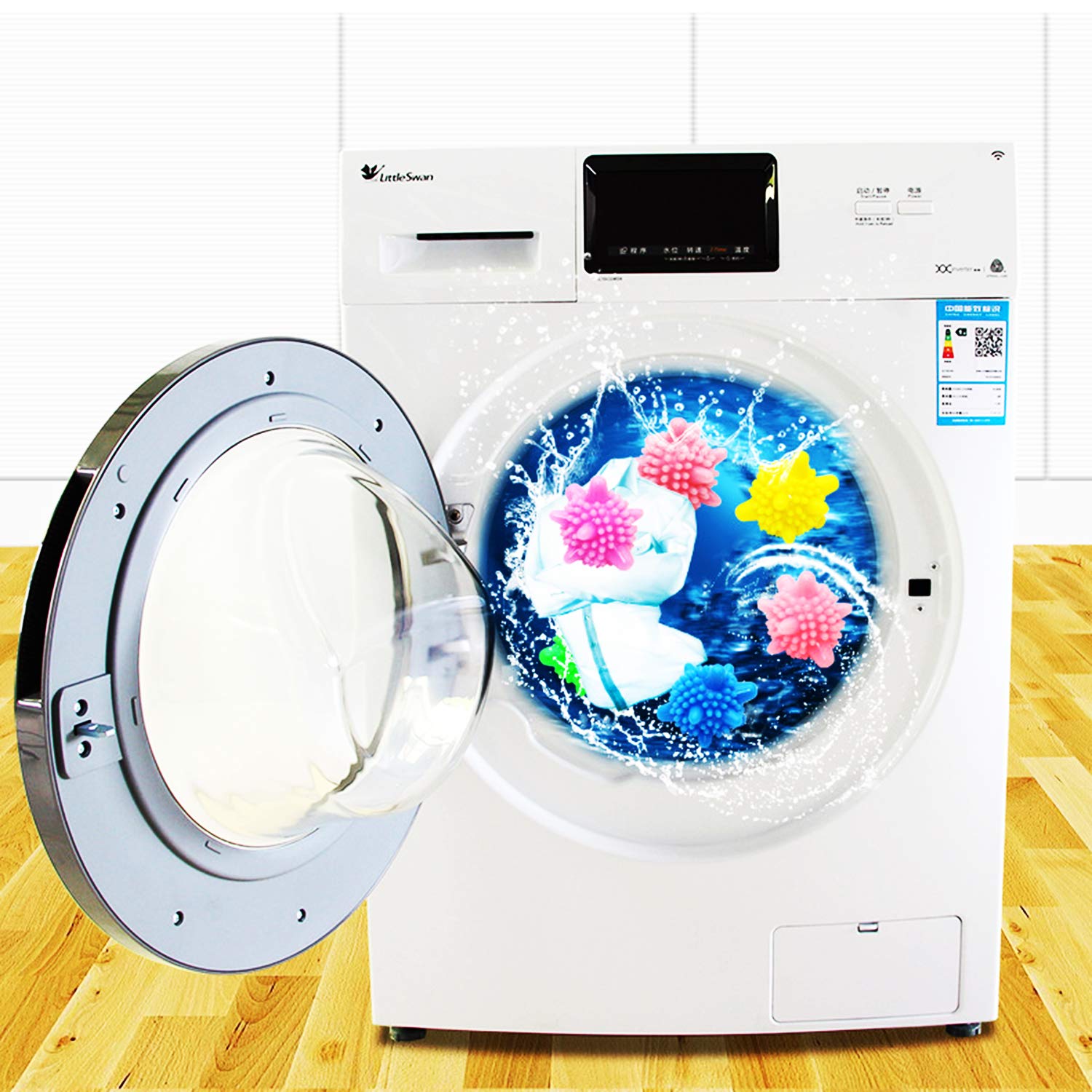 12 Pc Laundry Cleaning Balls Washing Machine Wash Ball Washzilla Anion