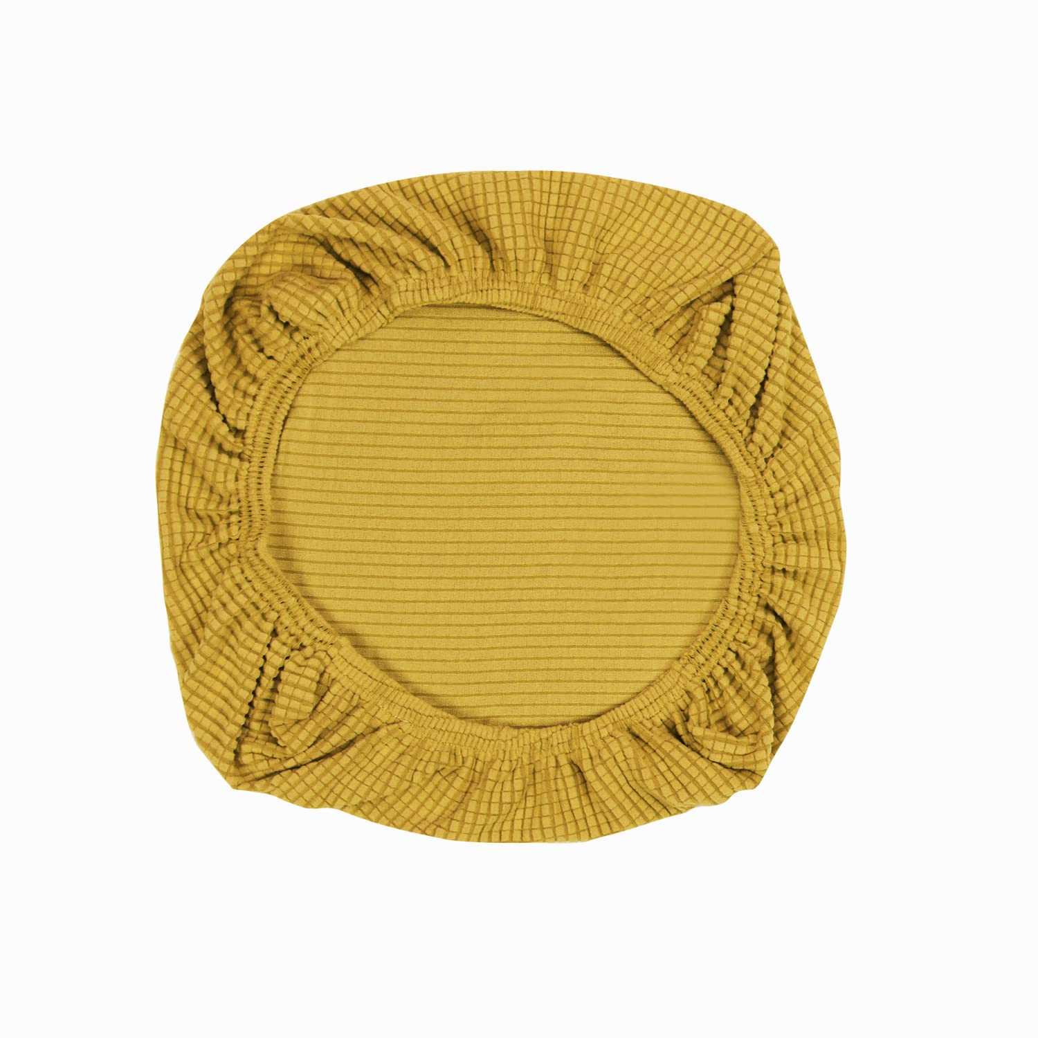 Yikko Elastic Stretch Spandex Chair Seat Covers Slipcovers Washable fit for Office Chairs,Dining Room Chairs,Bar Wedding Party Decor (1, Brownish Yellow)